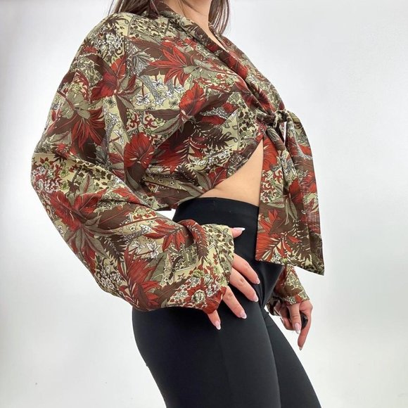 90s style flowy bolero top - Picture 7 of 7